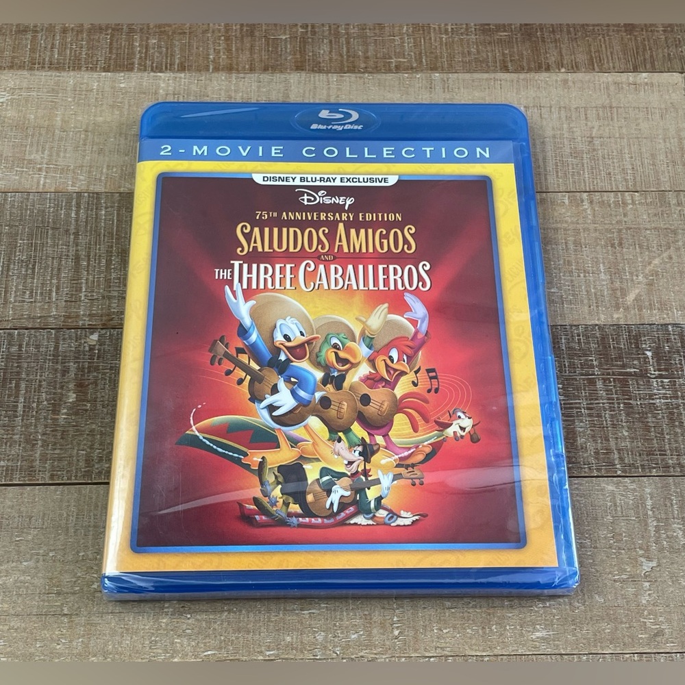 Disney Saludos Amigos & The Three Caballeros 75th Anniversary Sealed Blu-Ray OOP